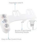 Hibbent Toilet Seat Bidet with Self Cleaning Dual Nozzle, Hot and Cold Water Spray Non-Electric Mechanical Bidet Toilet Attachment for Rear or Female - Image 5