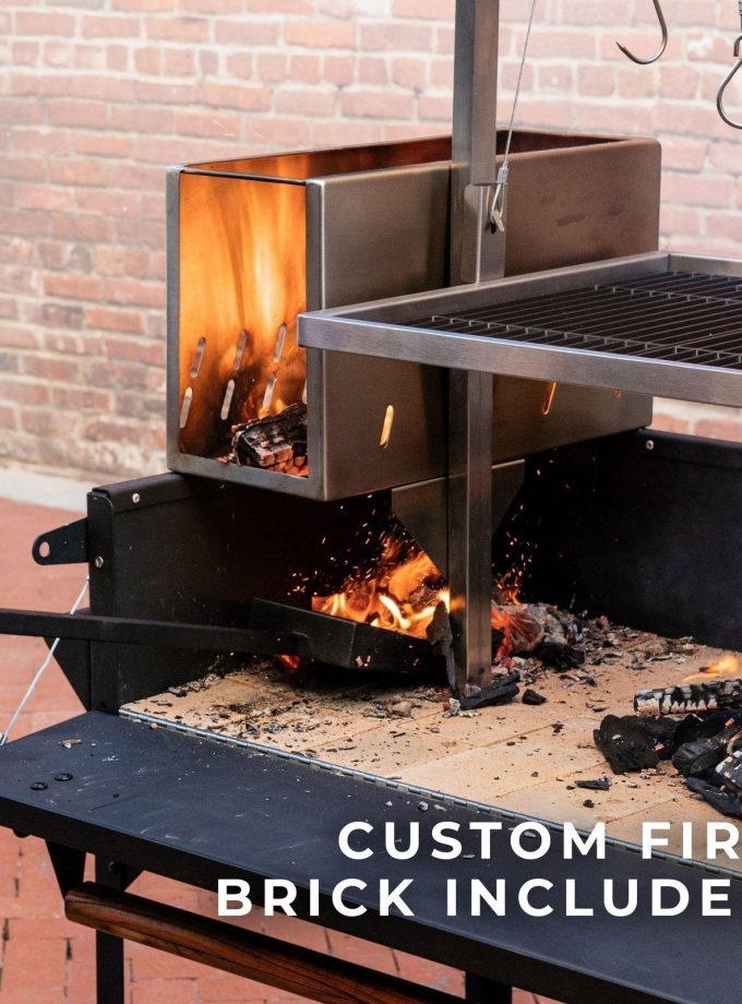 Premium Argentine/Santa Maria BBQ Grill with Wood Fire and Charcoal Grill Discounted