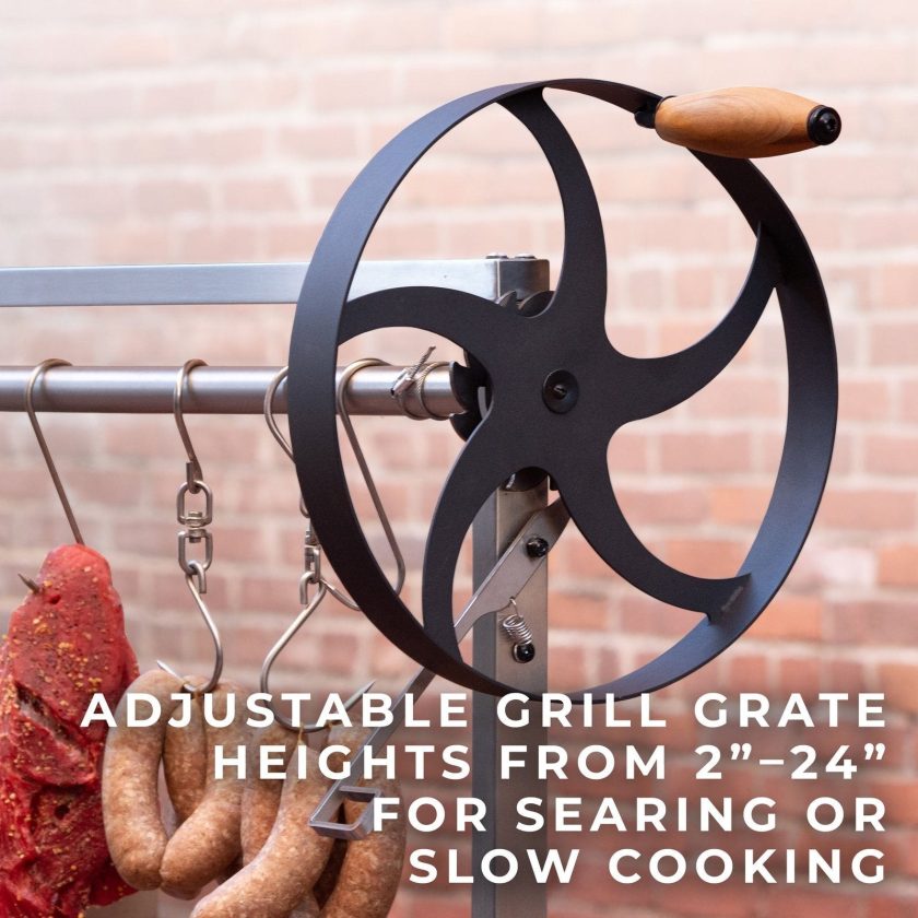 Premium Argentine/Santa Maria BBQ Grill with Wood Fire and Charcoal Grill Discounted - Image 9