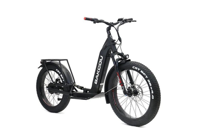 Bakcou Grizzly Electric Scooter 48V 21Ah 1000W Rear Hub Motor Full Suspension All-Terrain Fat Tires