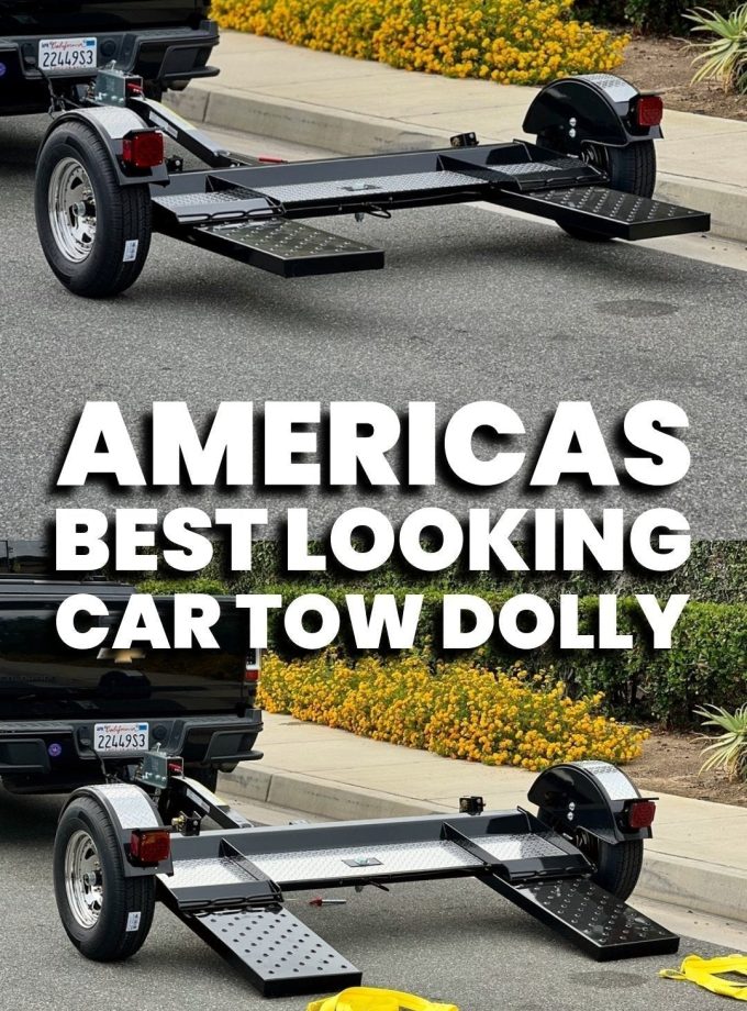 Premier Black & Chrome Tow Dolly