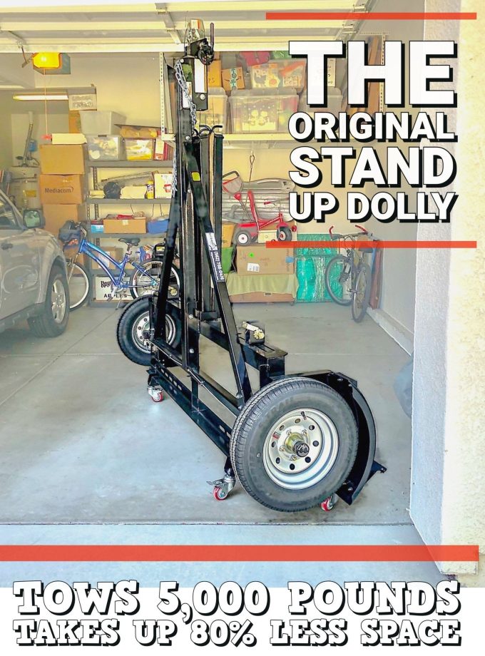Stand Up Tow Dolly With Surge Disc Brakes