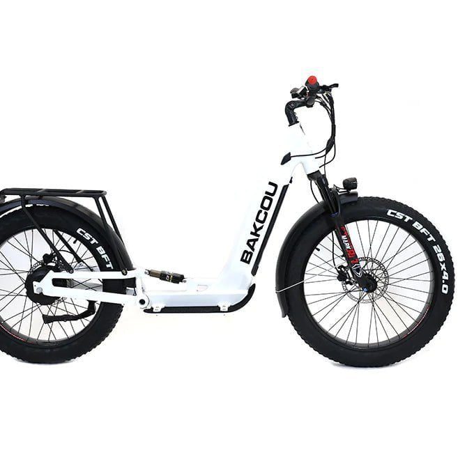 Bakcou Grizzly Electric Scooter 48V 21Ah 1000W Rear Hub Motor Full Suspension All-Terrain Fat Tires